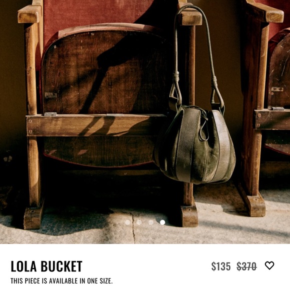 Sezane Lola leather Bucket Bag